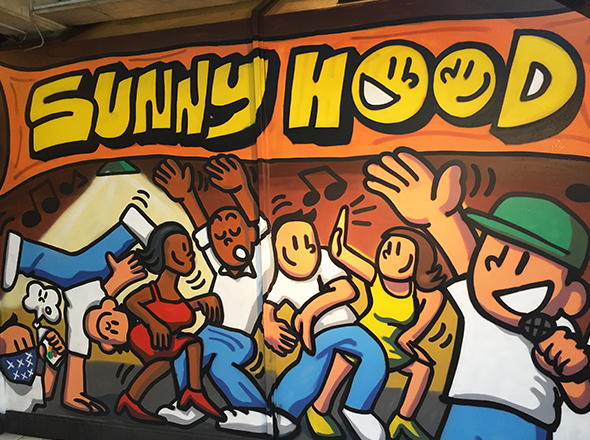 STUDIO SUNNY HOOD 京都伏見店 壁画